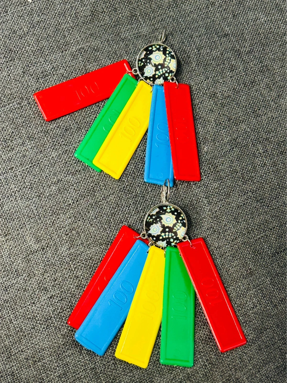 Boucles d’oreilles upcyclées